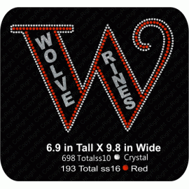 W Wolverines Deco Download EPS SVG PLT