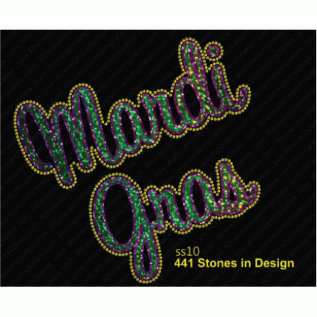 Mardi Gras VS Rhinestone Glitter Download EPS SVG