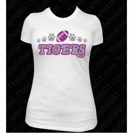 Tigers Paw Football Digital Download EPS SVG