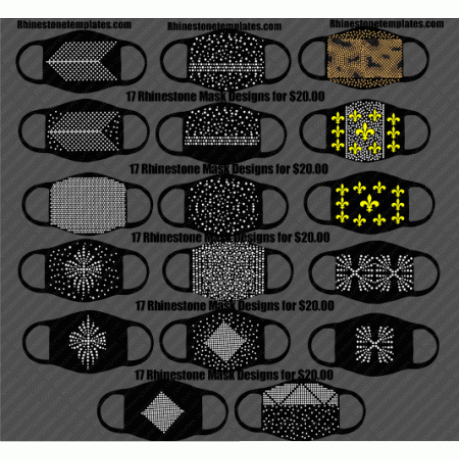 RHINESTONE MASK DIGITAL EPS SVG BUNDLE RHINESTONE MASK DIGITAL EPS SVG BUNDLE