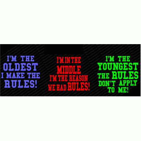 Im the Oldest Middle Youngest Download EPS SVG