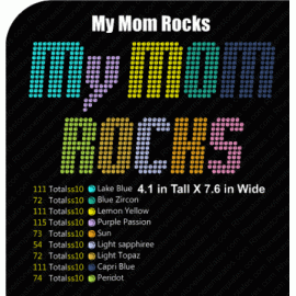My Mom Rocks Rhinestone Download EPS SVG