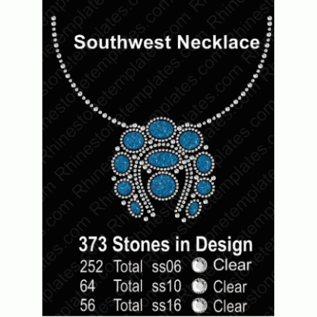 Necklace Southwest Rhinestone Templates Download 