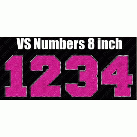 Numbers VS 8 inch Download EPS SVG
