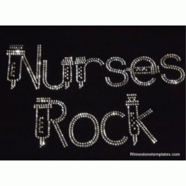 Nurses Rock Shots Rhinestone Download EPS SVG