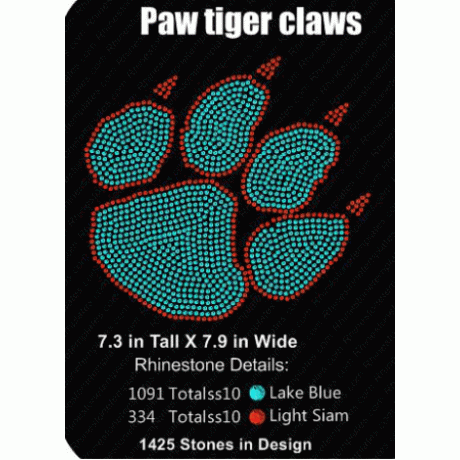 Paw Tiger Claws Rhinestone Download EPS SVG