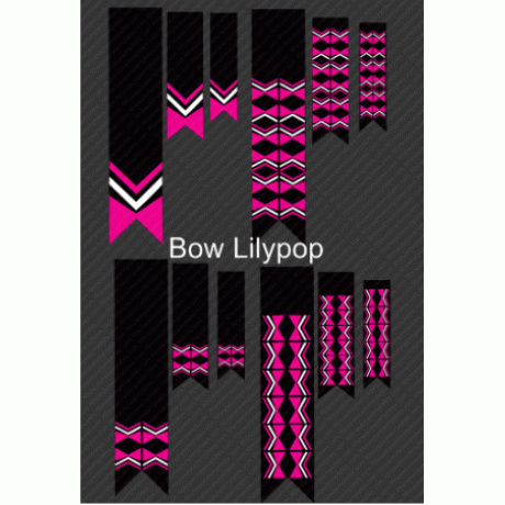 Cheer Bow Lilypop Bundle Digital Design EPS SVG