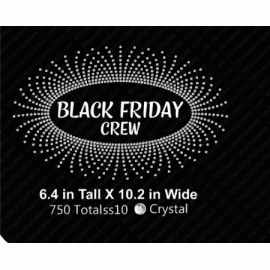Oval Scatter Spray Black Friday Crew Digital Design EPS SVG