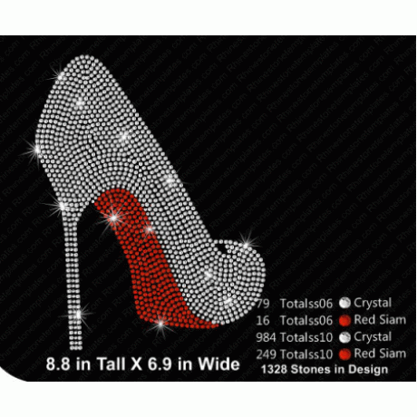 Heel Shoe Lou Rhinestone Download EPS SVG