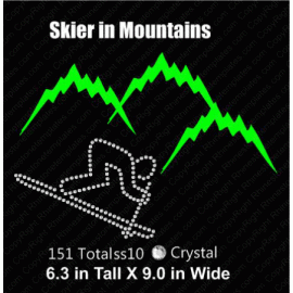 Ski Rhinestone Download EPS SVG