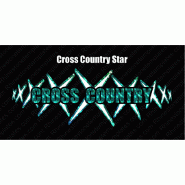 Cross Country Star Digital Download EPS SVG