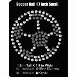 Soccer Ball 1.7 inch Design Rhinestone Download EPS SVG