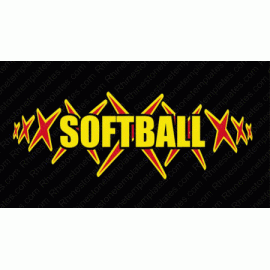 Softball Star Digital Download EPS SVG