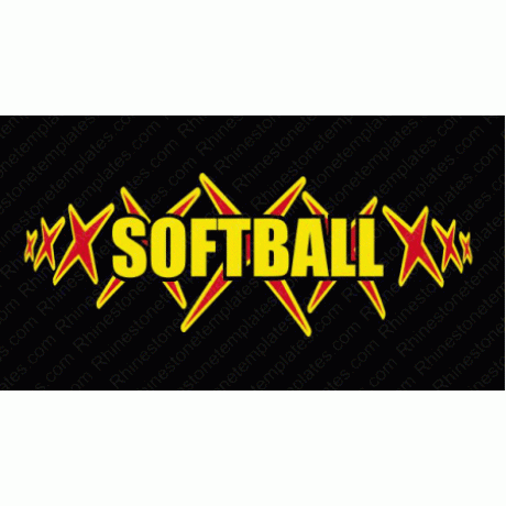 Softball Star Digital Download EPS SVG