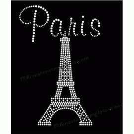 Eiffel Tower Paris Rhinestone Download eps svg