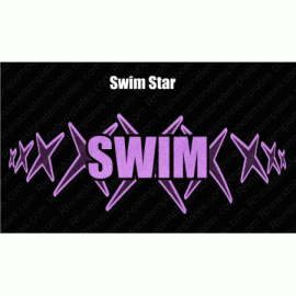 Swim Star Digital Download EPS SVG