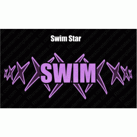 Swim Star Digital Download EPS SVG