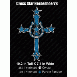 Cross Star Horseshoe VS Design EPS SVG