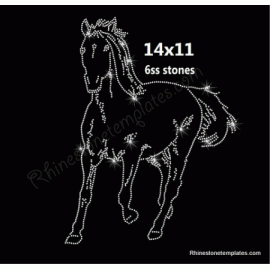 Horse #14 Rhinestone Rhinestone Template