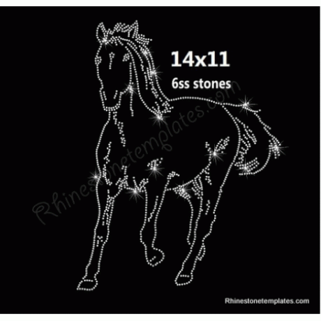 Horse #14 Rhinestone Rhinestone Template