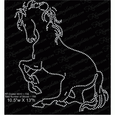 Horse 6 10ss Rhinestone Download EPS SVG