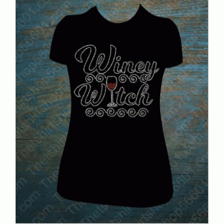Winey Witch Rhinestone Template