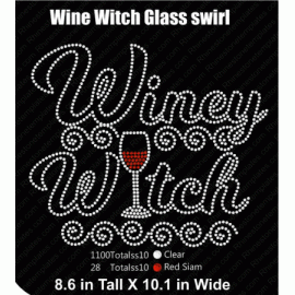 Winey Witch Rhinestone Template